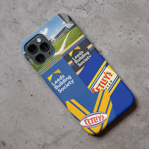 Leeds Rhinos Retro Shirt Collage Protective Premium Hard Rubber Silicone Phone Case Cover