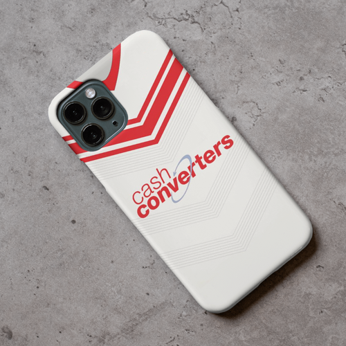 St Helens Retro Shirt Hard Rubber Premium Phone Case (Free P&P)