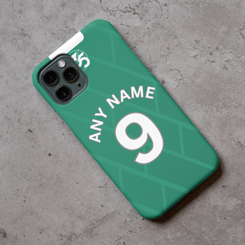 Plymouth Argyle 2024-2025 Home Football Shirt (choose any Name and Number) Protective Premium Rubber Silicone Phone Case