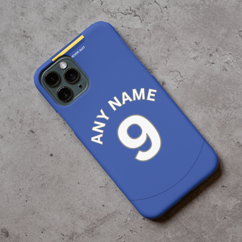 Leicester 2024-2025 Home Football Shirt (choose any Name and Number) Protective Premium Rubber Silicone Phone Case