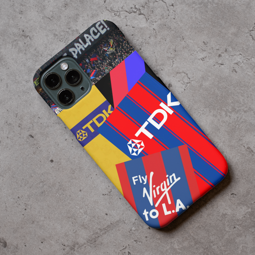 Crystal Palace Retro Football Shirt Collage Protective Premium Hard Rubber Silicone Phone Case Cover