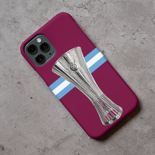 WH London Claret & Blue European Conference Winners Rubber Silicone Premium Phone Case (Free P&P)