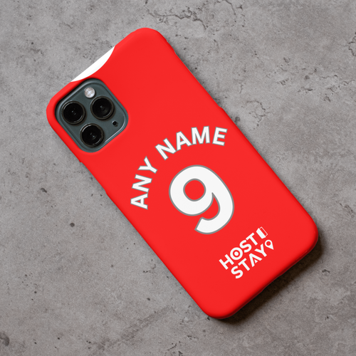 Middlesbrough 2024-2025 Home Football Shirt (choose any Name and Number) Protective Premium Rubber Silicone Phone Case