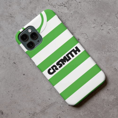 Glasgow Cel Retro Home Football Shirt Protective Premium Silicone Rubber Phone Case Cover