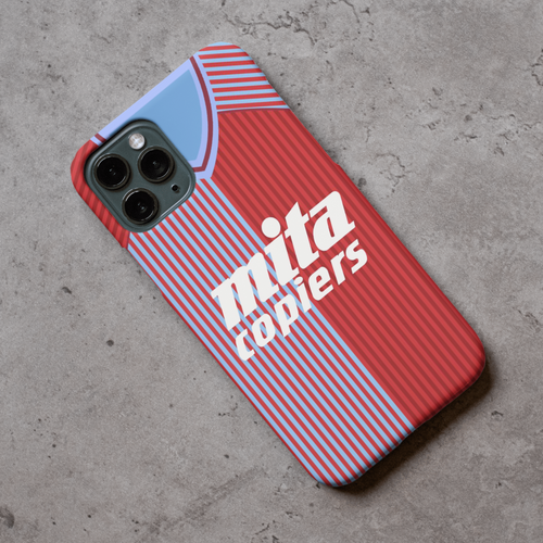 Aston Villa 1988 Home Shirt Protective Premium Hard Rubber Silicone Phone Case Cover