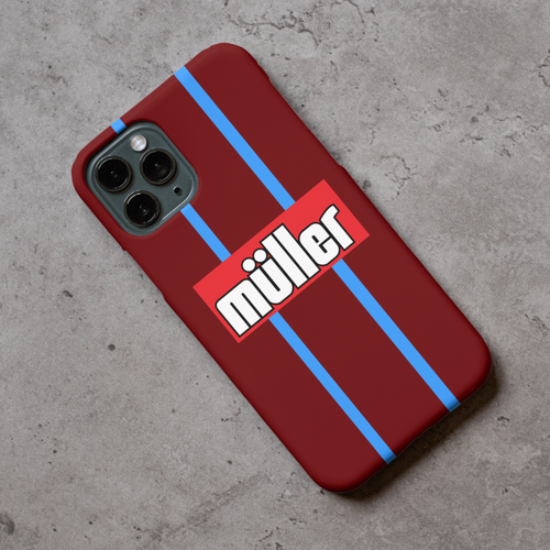 Aston Villa Retro Home Shirt Protective Premium Hard Rubber Silicone Phone Case Cover