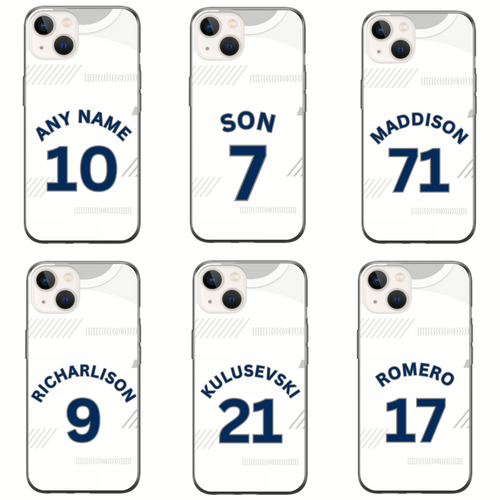 Tott North London 2023-2024 Home Football Shirt (choose any Name and Number) Protective Premium Rubber Silicone Phone Case