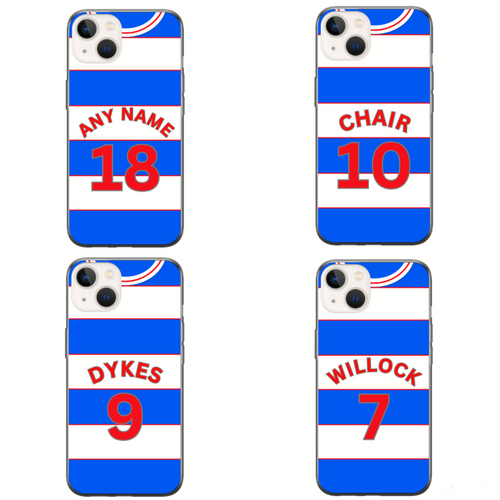 QPR 2023-2024 Home Football Shirt (choose any Name and Number) Protective Premium Rubber Silicone Phone Case