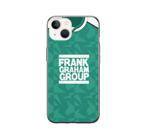 Hibs 1989 Home Retro Shirt Protective Premium Hard Rubber Silicone Phone Case Cover