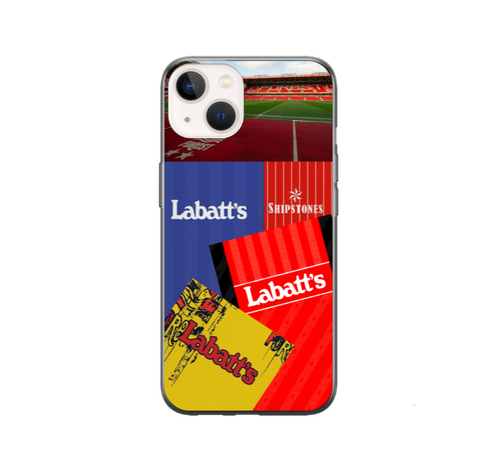 Nottingham Forest Retro Football Shirt Collage Protective Premium Hard Rubber Silicone Phone Case Cover