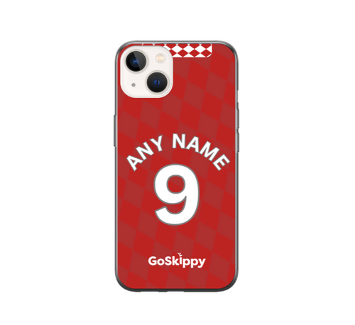 Bristol City 2024-2025 Home Football Shirt (choose any Name and Number) Protective Premium Rubber Silicone Phone Case