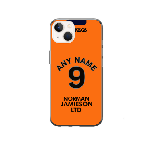 Dundee United 2024-2025 Home Football Shirt (choose any Name and Number) Protective Premium Rubber Silicone Phone Case