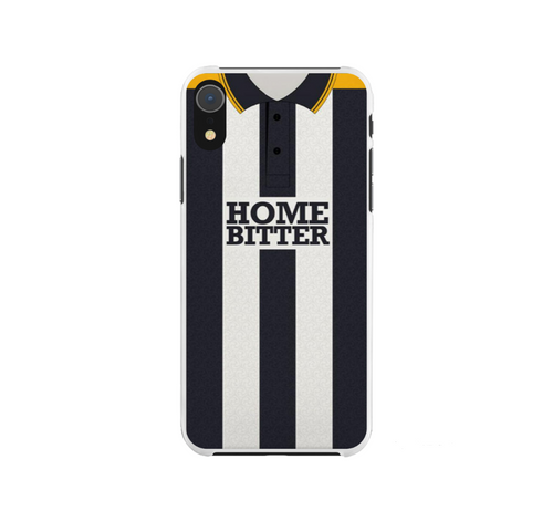 Notts County Retro Shirt Rubber Premium Phone Case (Free P&P)