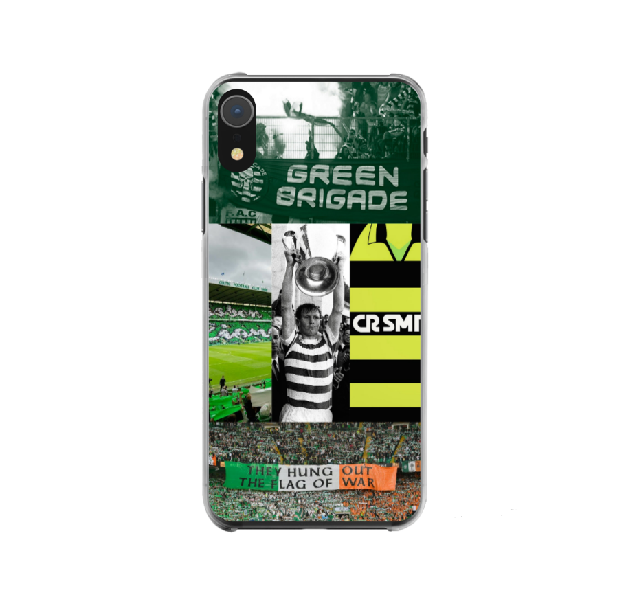 Glasgow Green & White Collection Premium Rubber Silicone Phone Case (Free P&P)