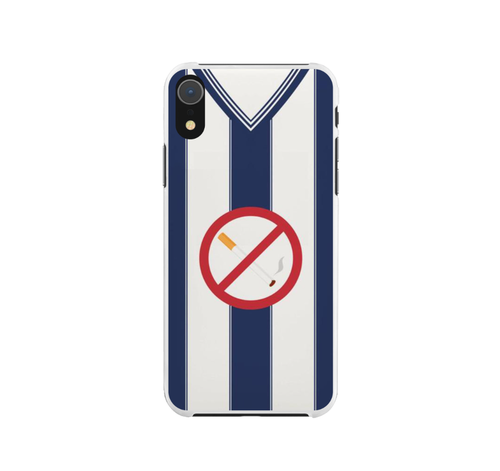 West Brom Retro Shirt Rubber Premium Phone Case (Free P&P)